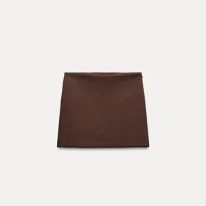 Zara Brown Mini Skirt